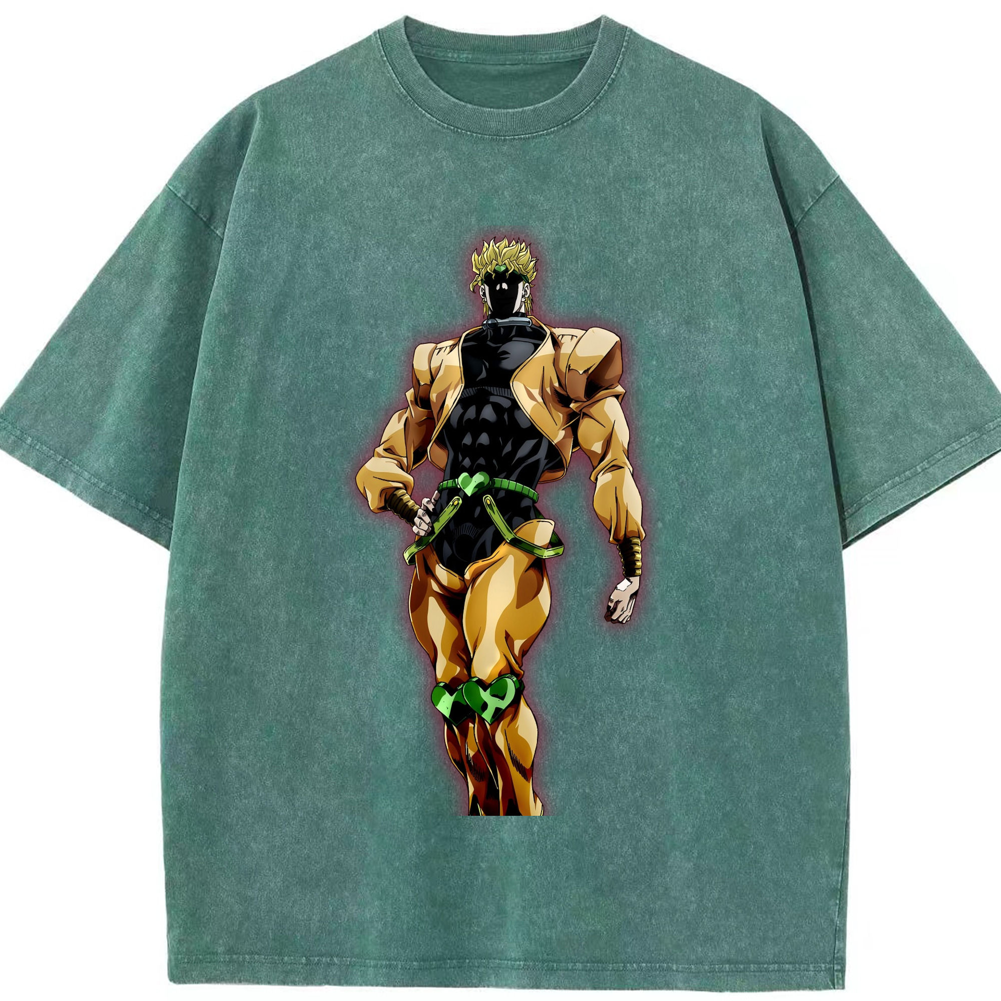 （画像用） ジョジョの奇妙な冒険 ディオ?ブランドー JoJo's Bizarre Adventure Dio Brando 綿100% ヴィンテージ風 半袖Tシャツ（フロントプリント）